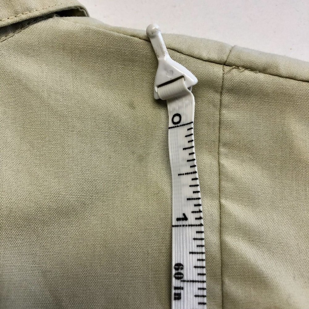 Vintage Update The Anthony Collection Blouse Womens 10 Used Khaki - Picture 6 of 16